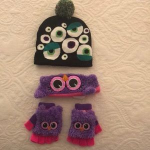 Kids hat and glove set